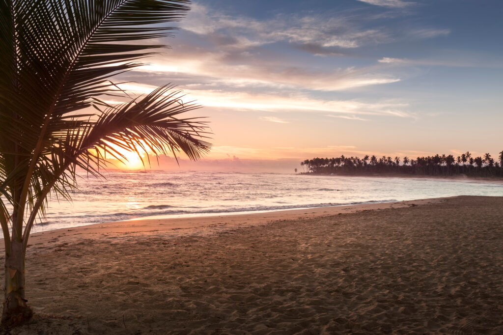 Tropical Beach Sunrise in Punta Cana Dominican Republic